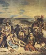 Eugene Delacroix Scenes of the Massacres of Scio;Greek Families Awaiting Death or Slavery (mk05) oil painting on canvas